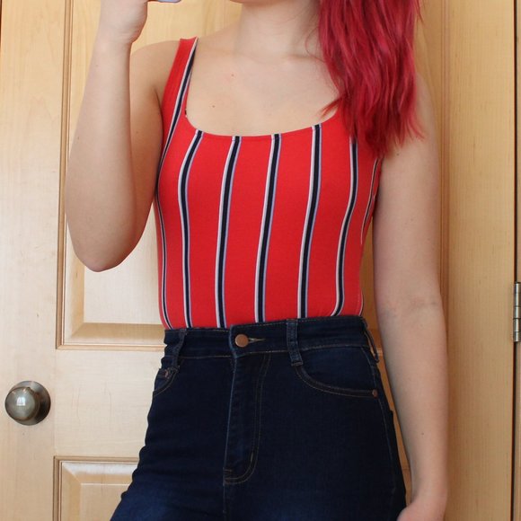 New Striped Bodysuit - Picture 1 of 6